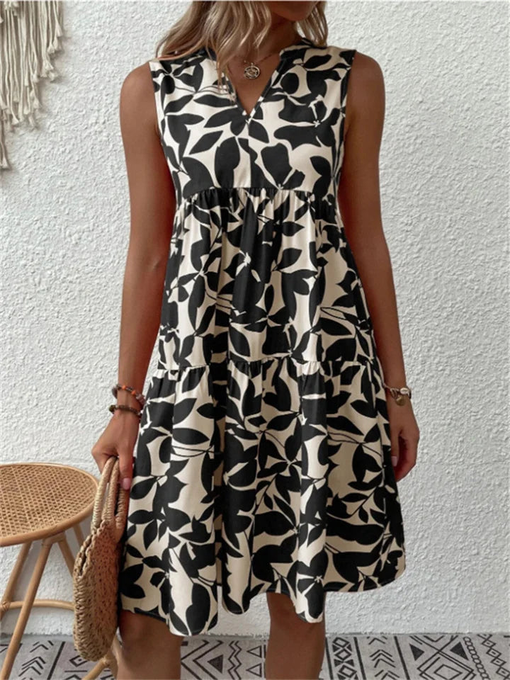 Sommerkleid Damen Leicht Casual Sommer