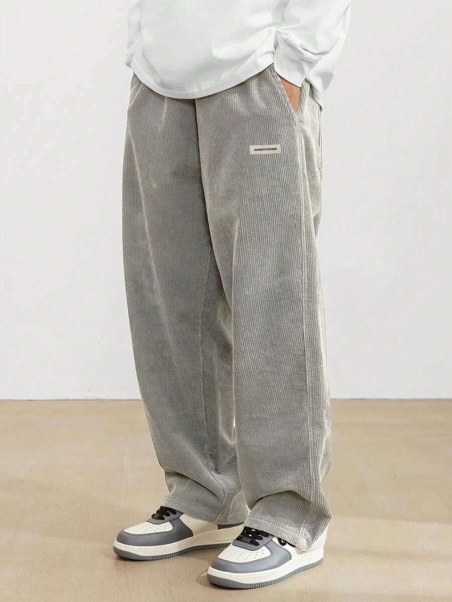 Leon | Herren Hosen mit Weitem Bein und Elastischem Bund | Bequeme Streetwear für Entspannte Tage