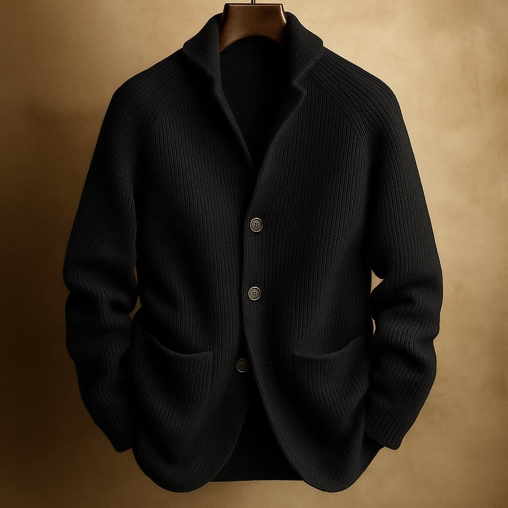 Herren Pullover mit Knopfleiste