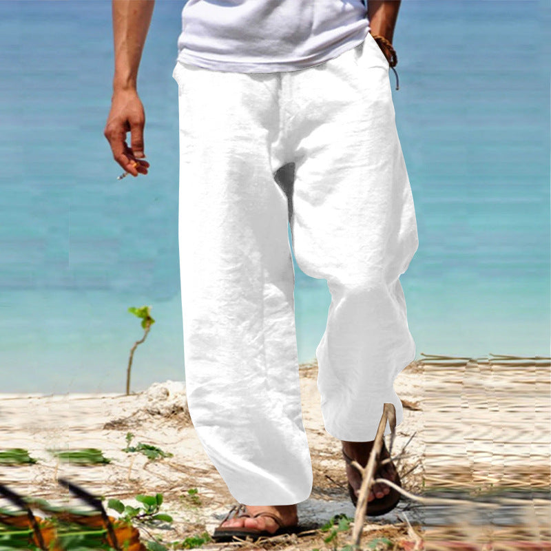 Stoffhose Herren Relaxed Fit Freizeit Sommer