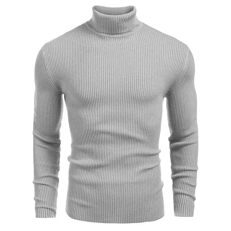 Herren Rollkragenpullover in schmaler Passform