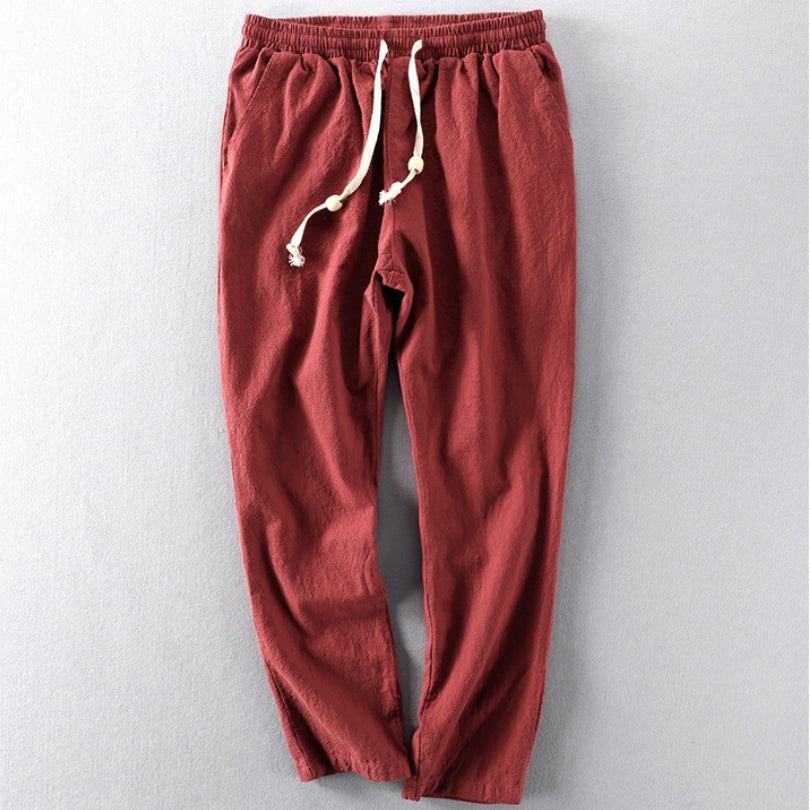 Herren Hose japanischer Stil – lockere Streetwear Sommerhose inspiriert von japanischer Mode – bequeme Freizeit Hose
