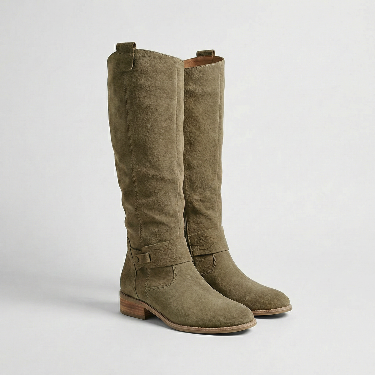 Damen Stiefel kniehoch mit Slouch-Optik