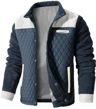 Gesteppte Herrenjacke Stehkragen Regular Fit Freizeit