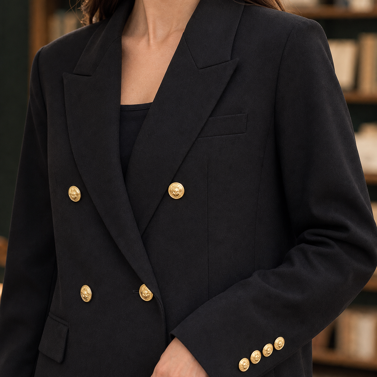 Damen Blazer zweireihig – Slim Fit, Business