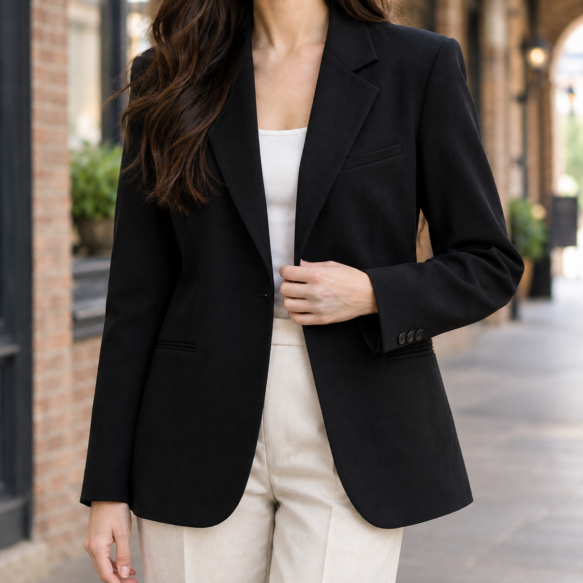 Damen Slim Fit Blazer Business Elegant Roseline