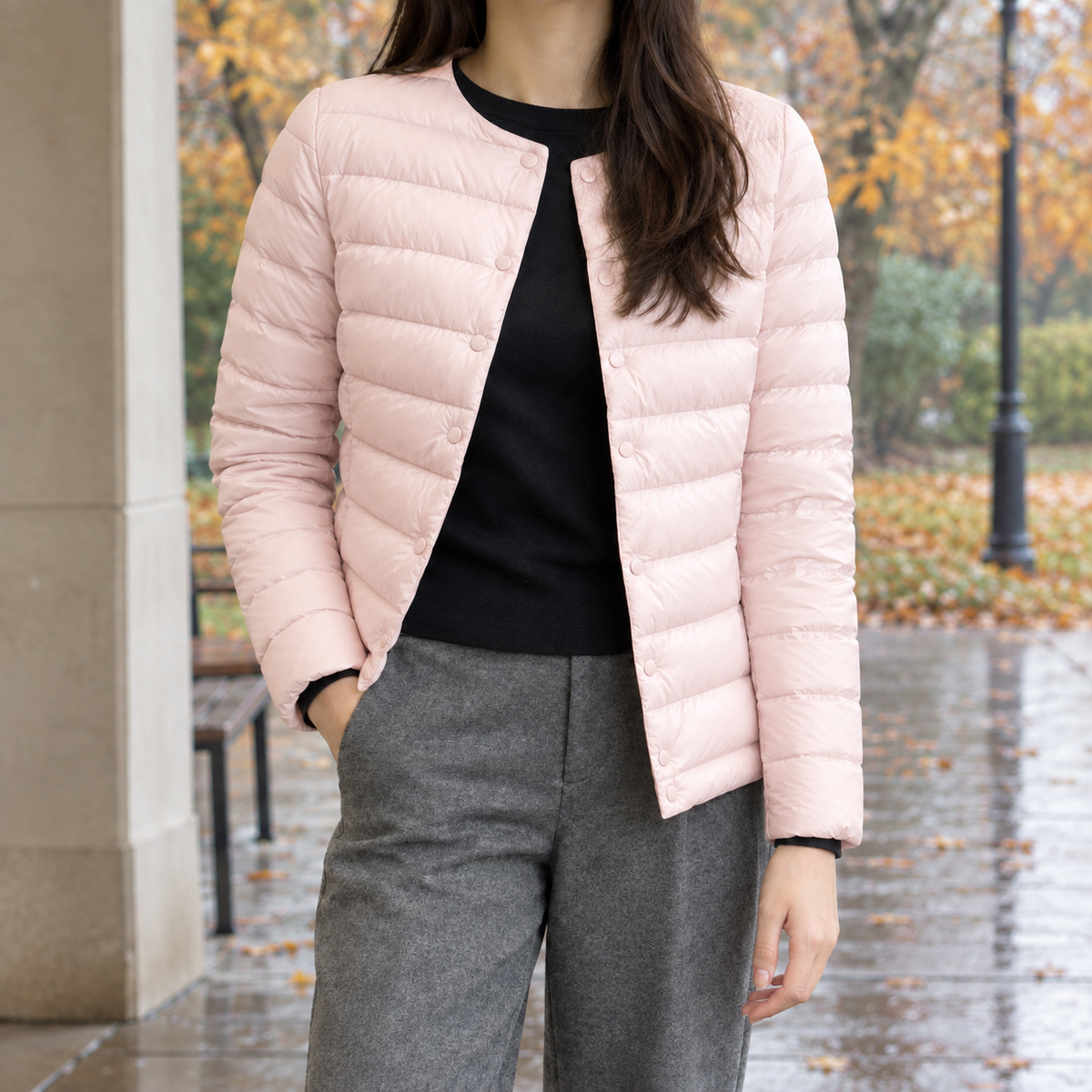Damen Steppjacke leicht – Slim Fit