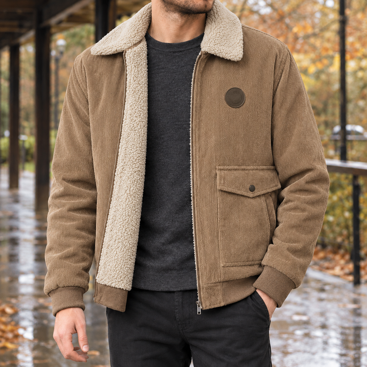 Damen Fleecejacke Winter – Regular Fit, Casual