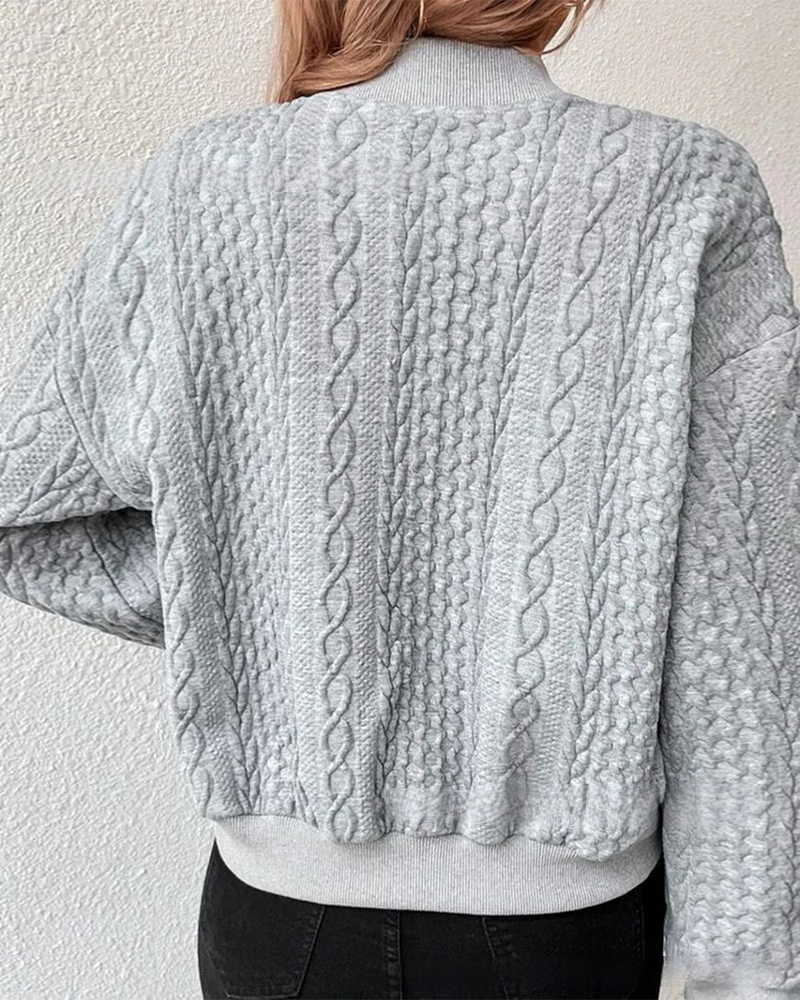 Damen Cardigan mit Strukturmuster – Slim Fit