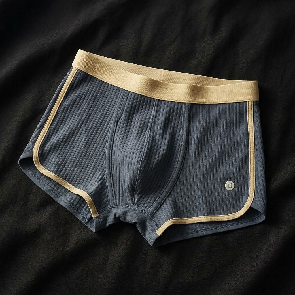 Herren Boxershorts Regular Fit Freizeit Blau