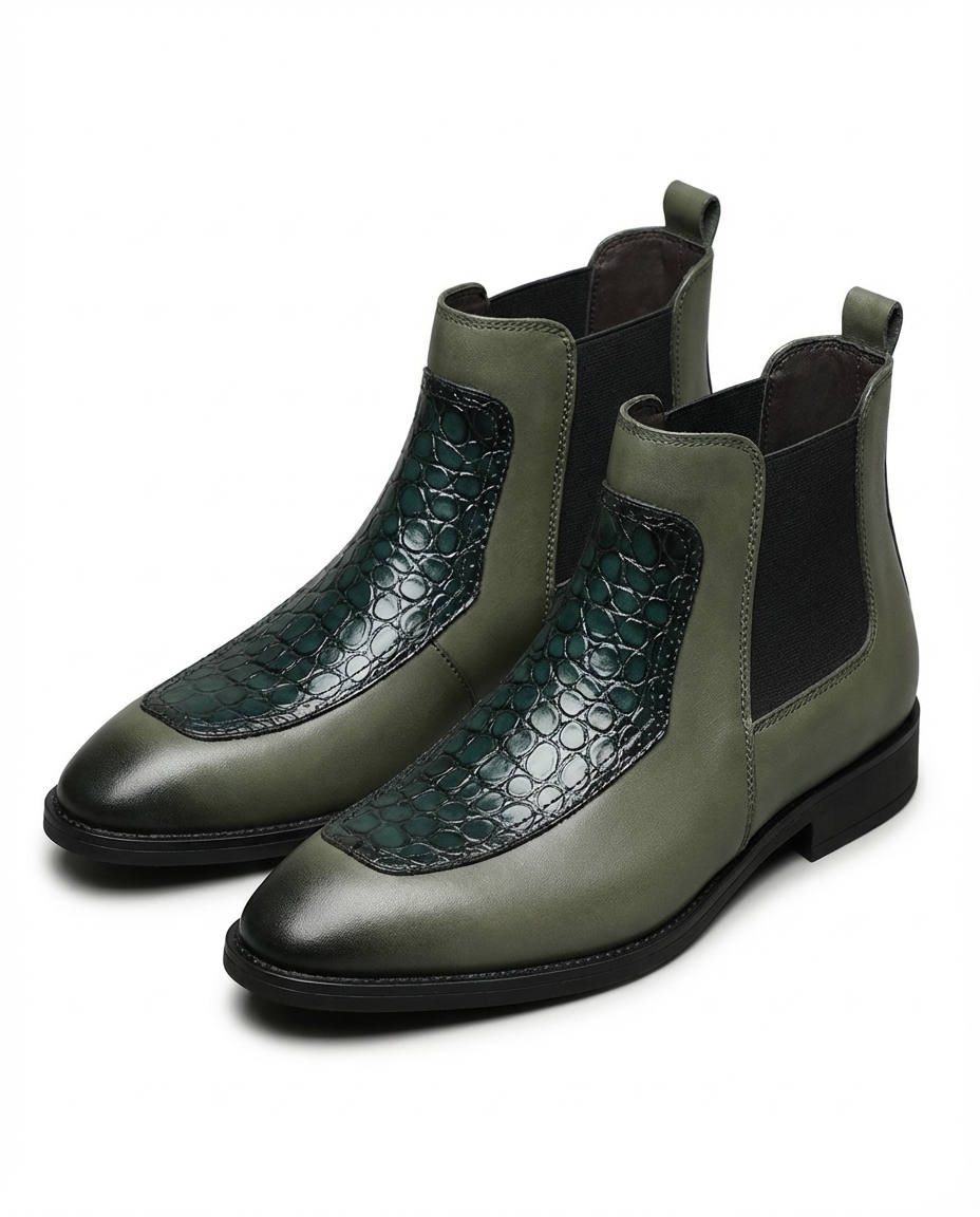 Herren Chelsea Boots in polierter Optik