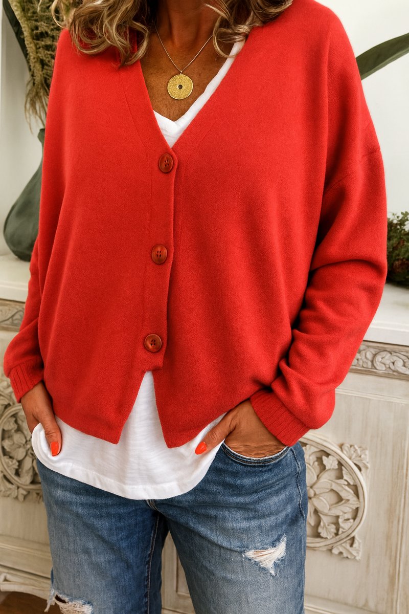 Damen Cardigan Oversize – Casual