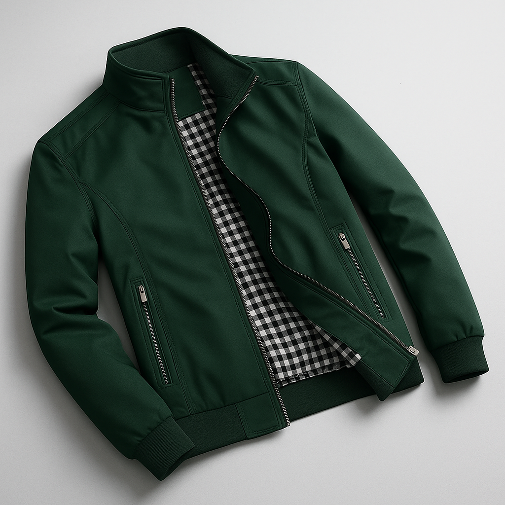 Herren Windjacke mit Zip-Taschen und schlanker Passform
