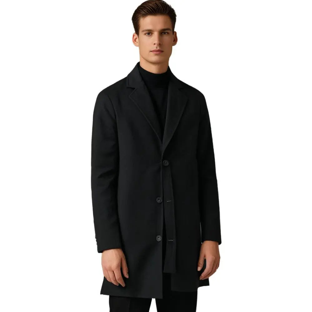 Herren Mantel mit gerader Silhouette und Innenfutter