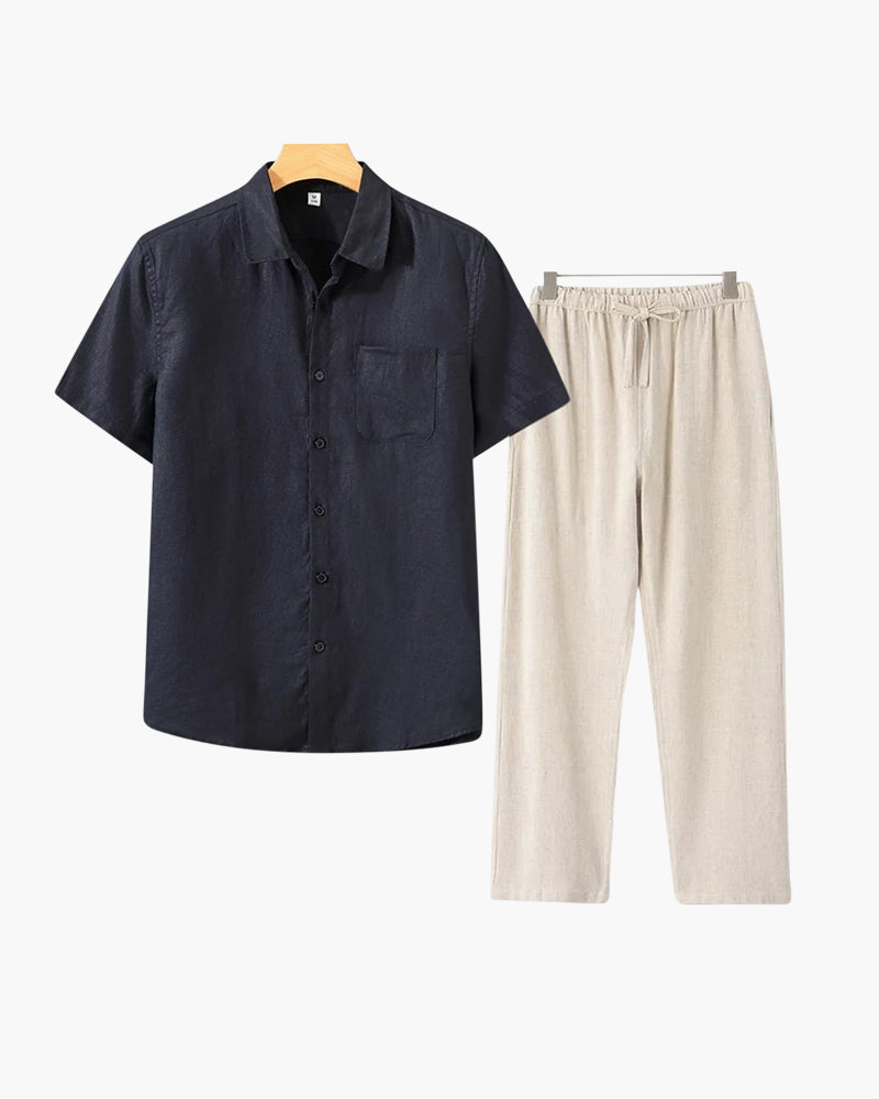 T-Shirt Herren Set I Zweiteiler Oversize Casual Sommer