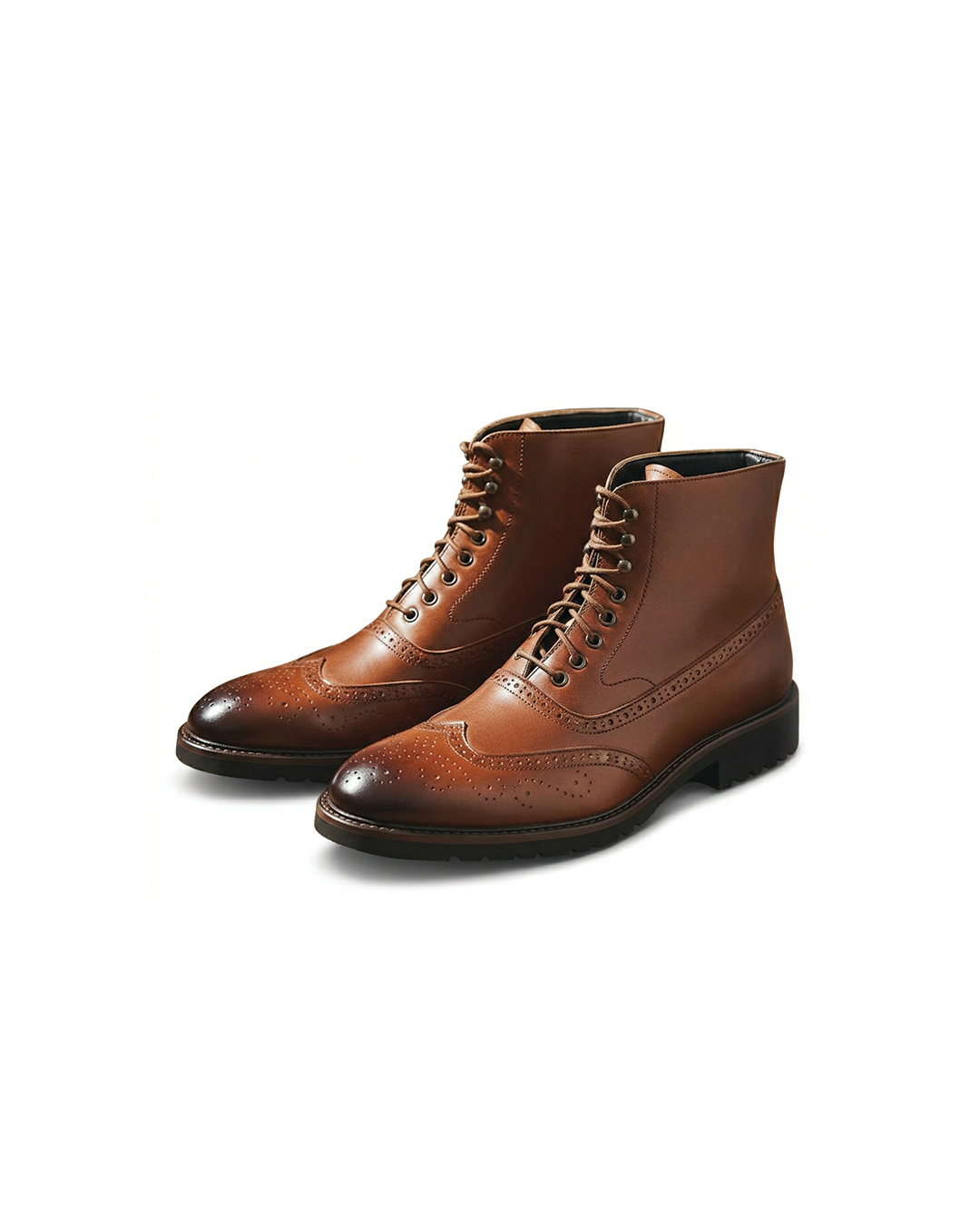 Herren Stiefel mit Broguing-Detail