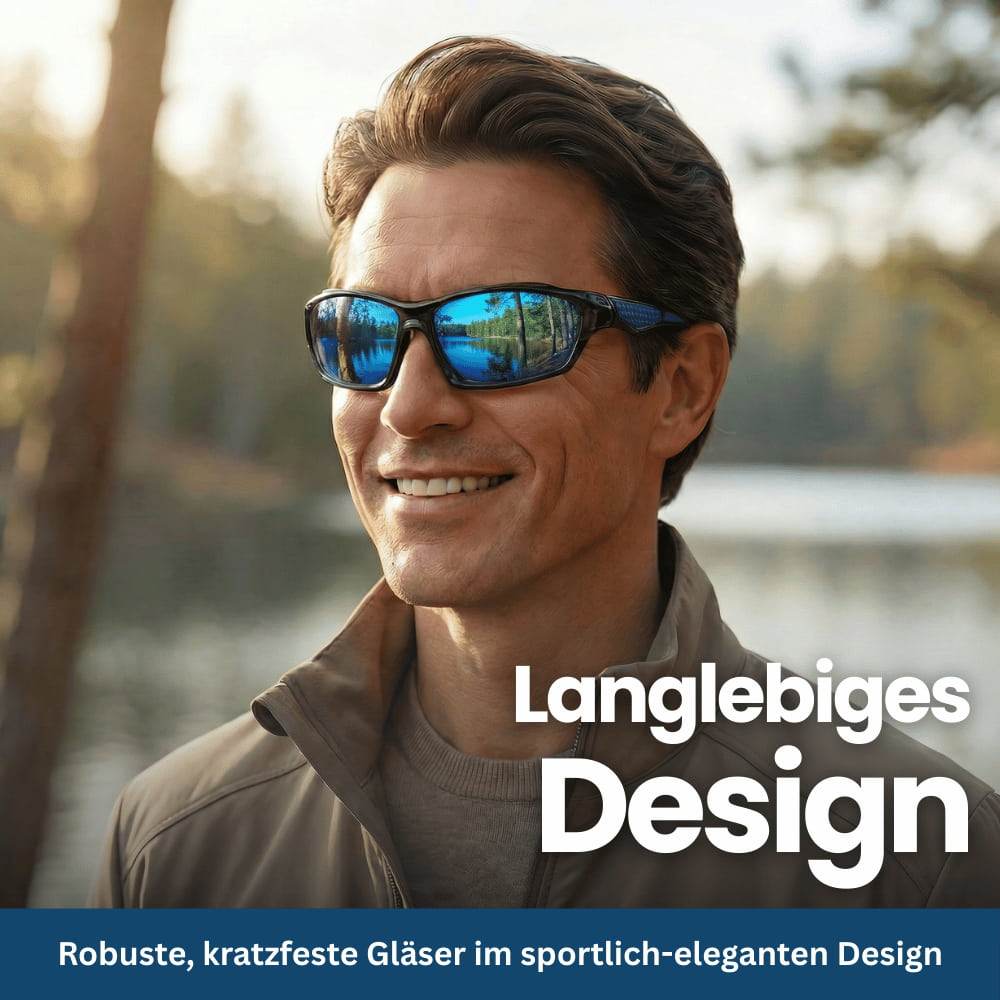 Lars I Sportsonnenbrille Herren Polarisiert I Velo Brille I Fahrradbrille Outdoor