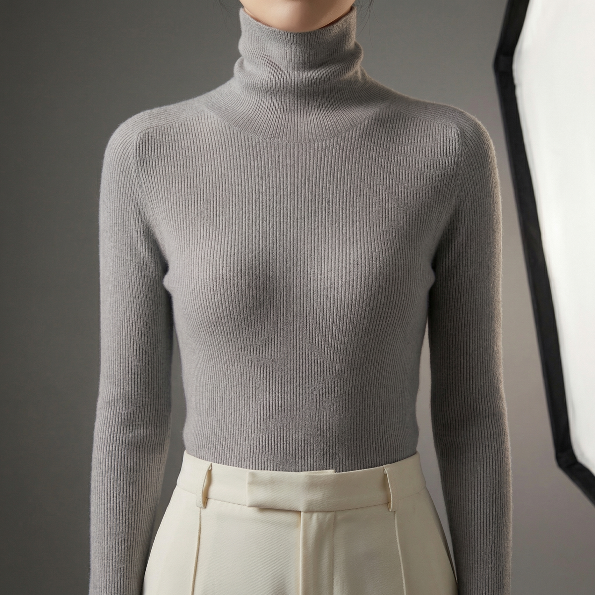 Damen Rollkragenpullover in vielseitiger Passform