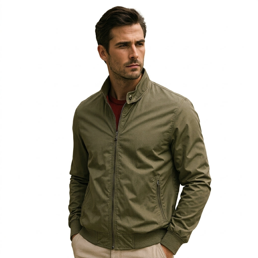 Herren Jacke mit leichtem Design und praktischen Taschen