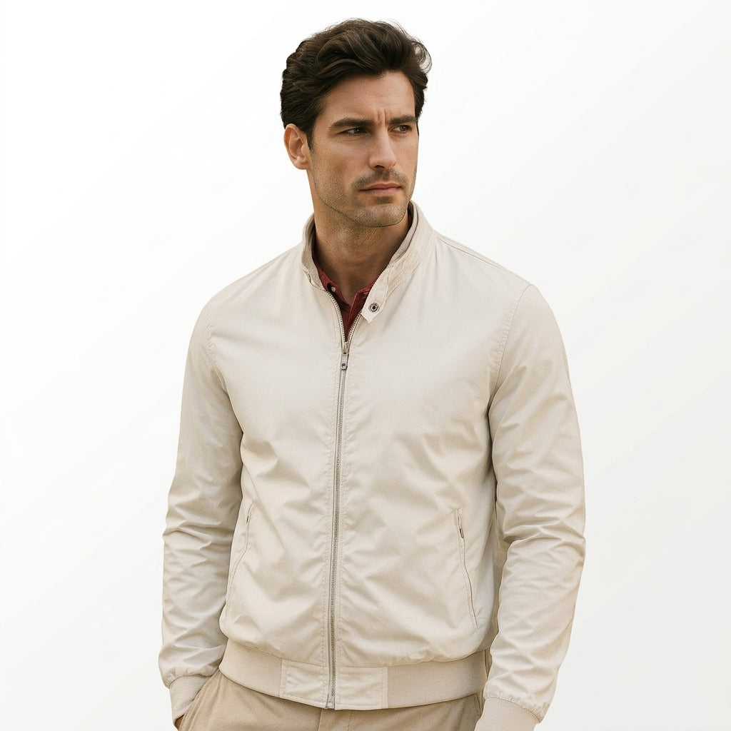 Herren Jacke mit leichtem Design und praktischen Taschen