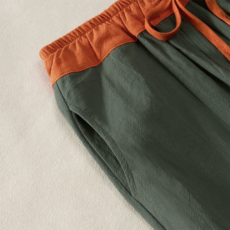 Damen Haremshose Relaxed Fit Freizeit mit Thermo-Fleece und Taschen