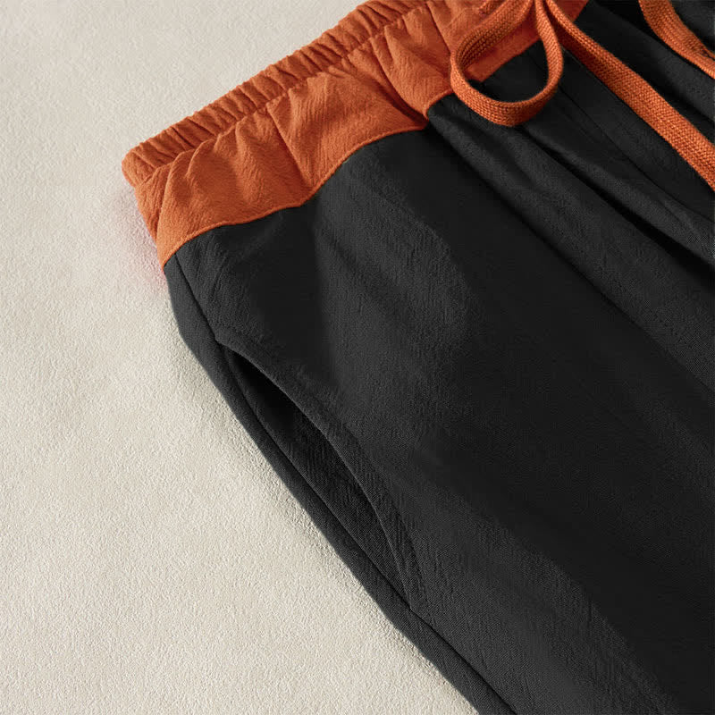 Damen Haremshose Relaxed Fit Freizeit mit Thermo-Fleece und Taschen