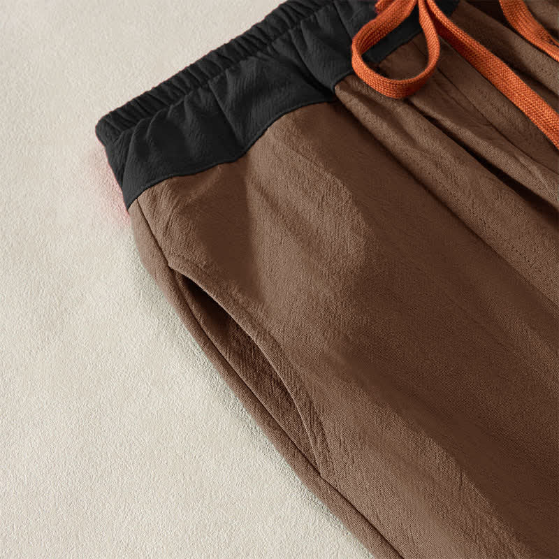 Damen Haremshose Relaxed Fit Freizeit mit Thermo-Fleece und Taschen