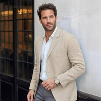 Herren Blazer mit unstrukturierter Passform und leichter Verarbeitung