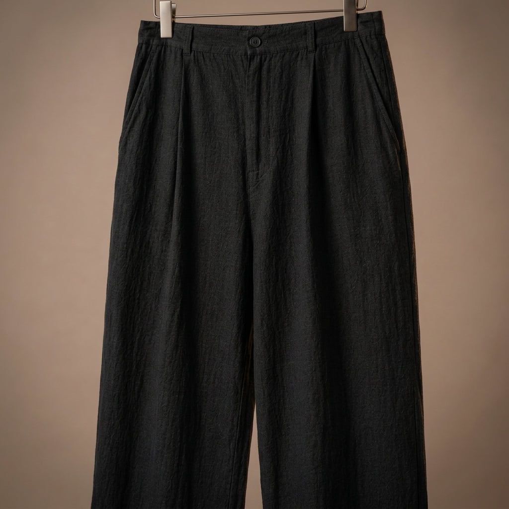 Positano Leinenmix-Hose mit geradem Bein
