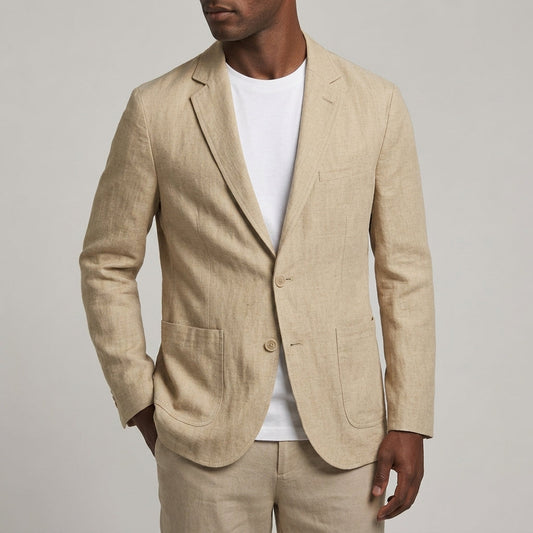 Herren Blazer mit tailliertem Schnitt und atmungsaktiver Verarbeitung
