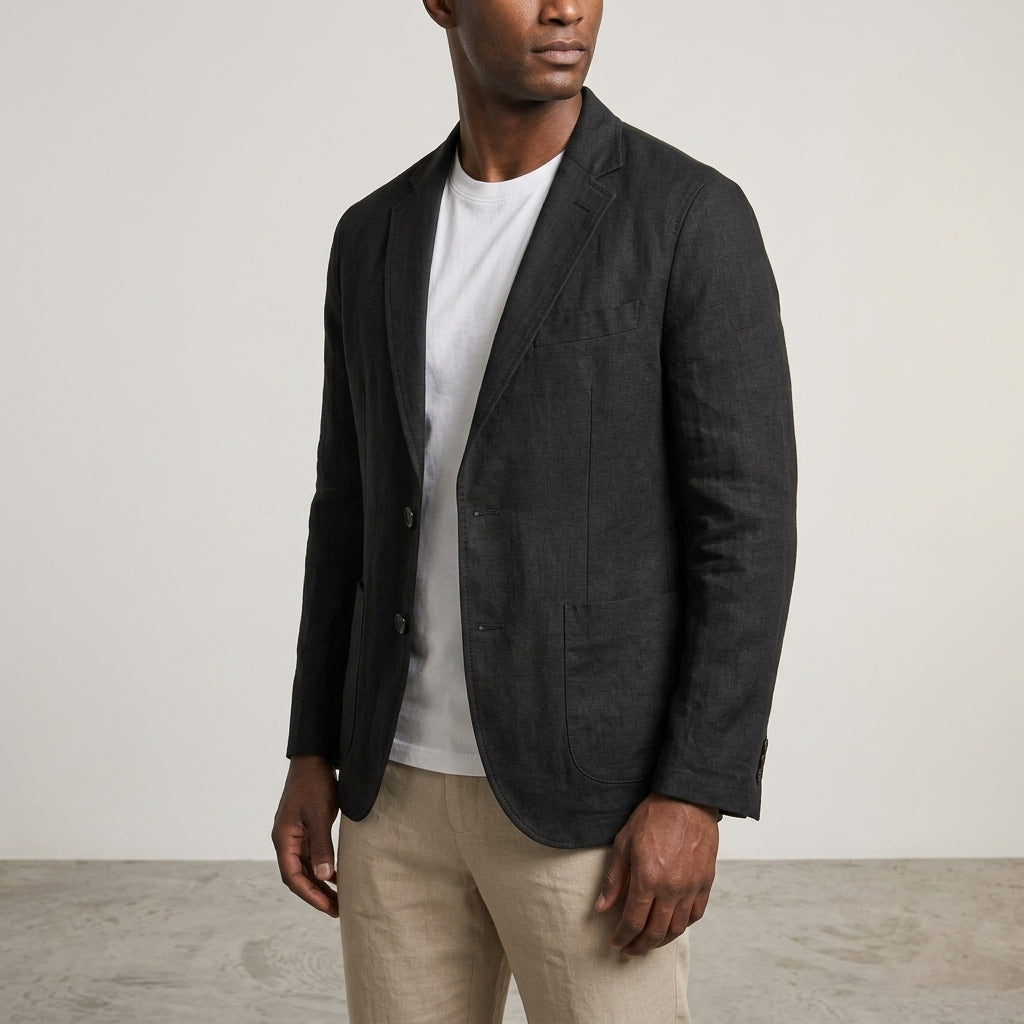 Herren Blazer mit tailliertem Schnitt und atmungsaktiver Verarbeitung
