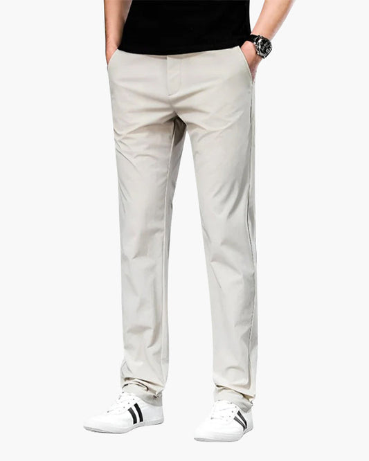 Chinohose Herren Gerade Relaxed Fit Freizeit