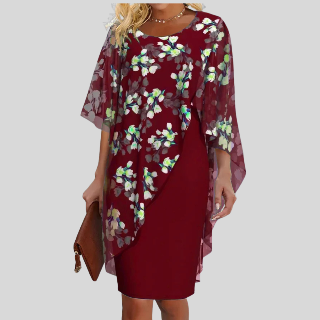 Damen Sommerkleid I Midi Tailliert Elegant Business Freizeit