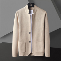 Herren Jacke mit kragenloser Silhouette