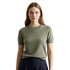 T-Shirt Damen Slim Fit Casual Rundhals Kurzarm