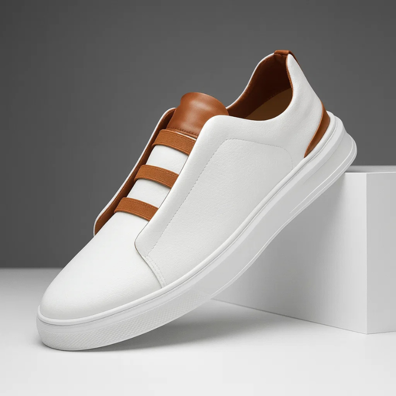Herren Sneaker mit Ziernähten und Stretch-Schnürung
