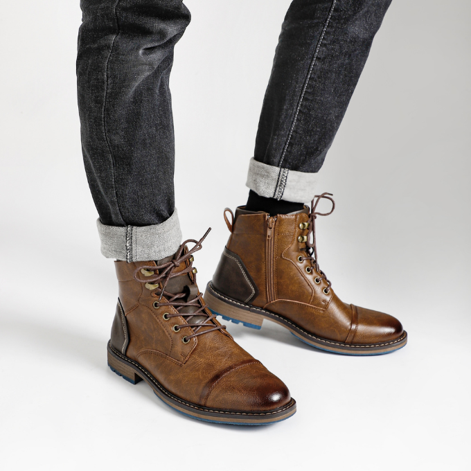 Herren Stiefel mit Seitenreißverschluss