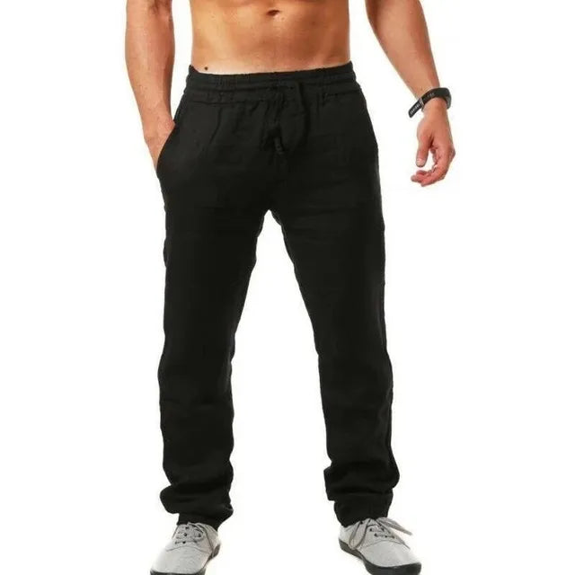 Bequeme und atmungsaktive Stoffhose