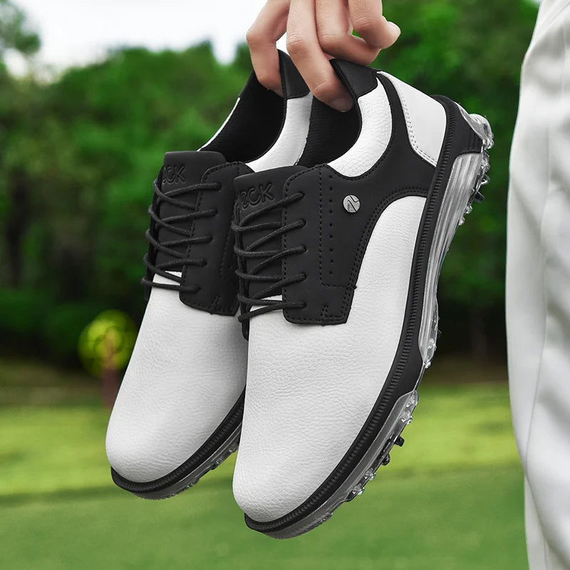 Herren Golfschuh mit Profilsohle und wasserabweisendem Design