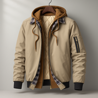 Herren Jacke mit Kapuze und gesteppter Innenseite