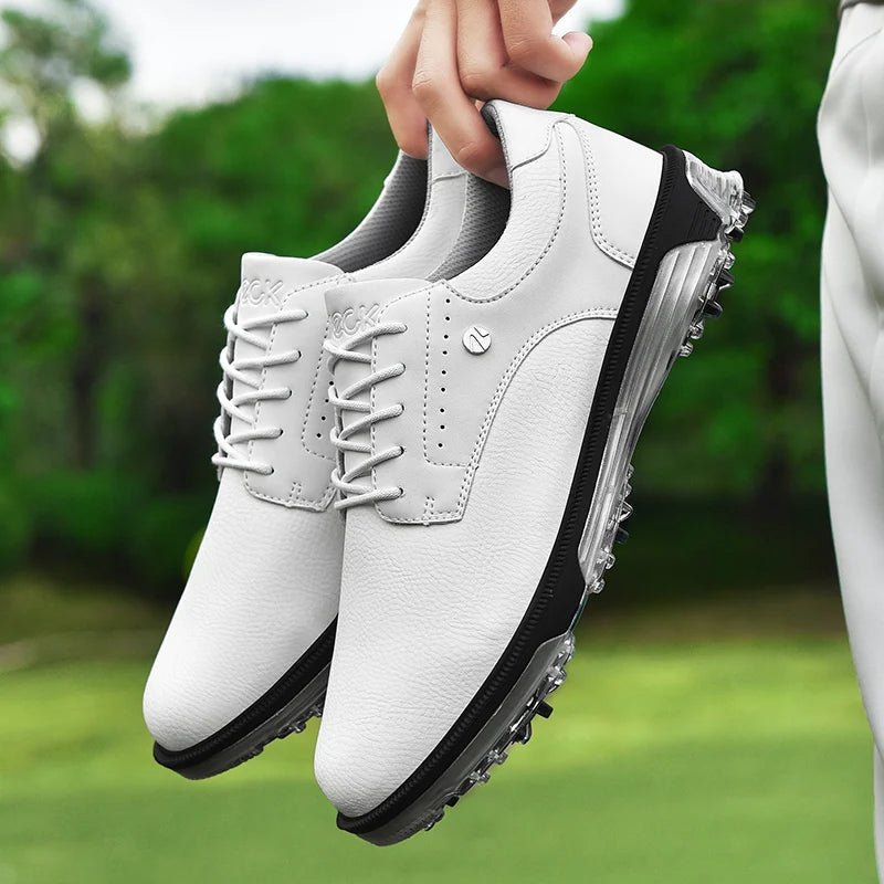 Herren Golfschuh mit Profilsohle und wasserabweisendem Design