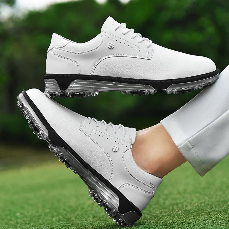 Herren Golfschuh mit Profilsohle und wasserabweisendem Design