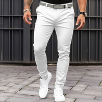 Hose Herren Slim Fit I Stretch Hose Freizeit mit Bundverschluss