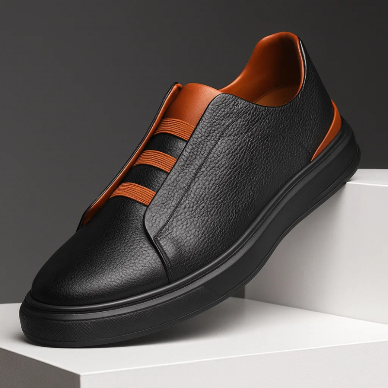 Herren Sneaker mit Ziernähten und Stretch-Schnürung