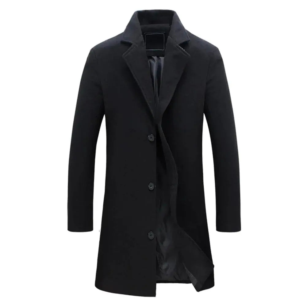 Herren Mantel mit gerader Silhouette und Innenfutter