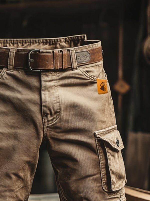 Herren Cargoshorts Relaxed Fit | Bequeme Vintage Shorts für Sommer & Freizeit