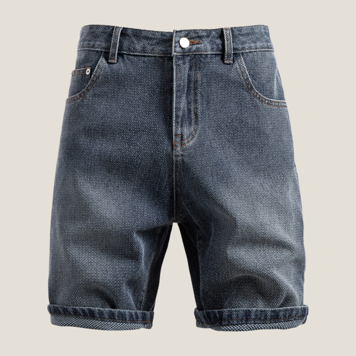 Jeansshorts Herren Relaxed Fit Freizeit Sommer