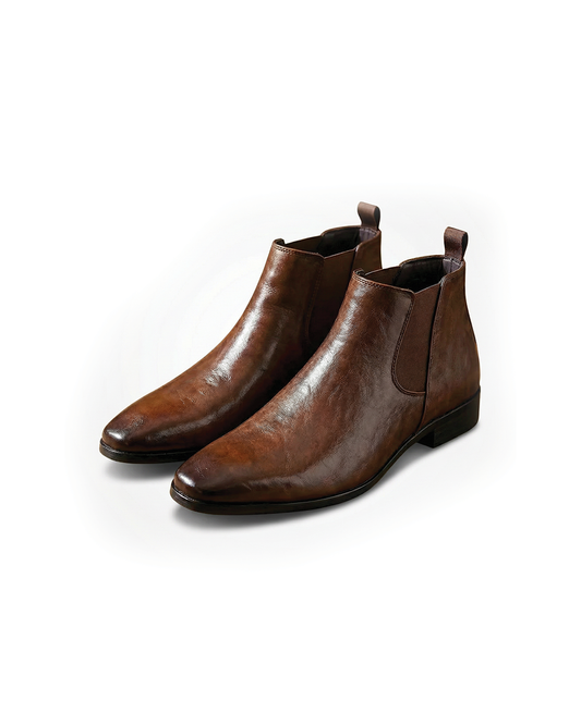 Herren Chelsea Boots in Lederoptik