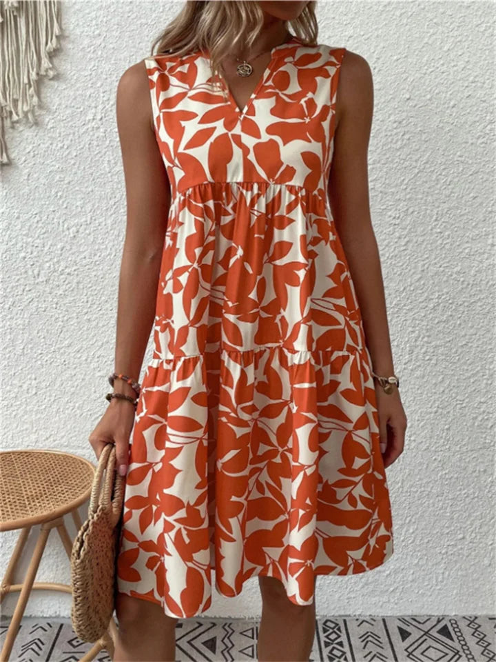 Sommerkleid Damen Leicht Casual Sommer