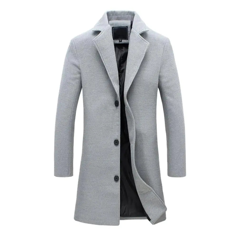 Herren Mantel mit gerader Silhouette und Innenfutter